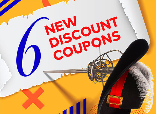 Mušketirske kupóny - listing - 08/2020