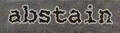 Abstain