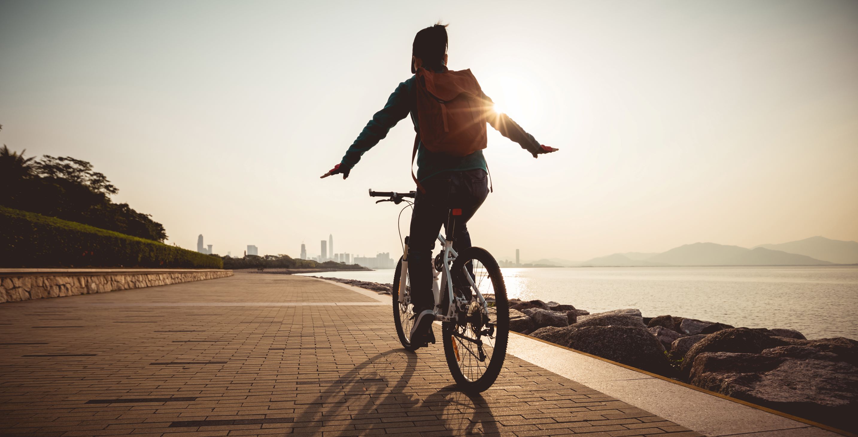 mentális jólét és kalóriaégetés kerékpározás közben