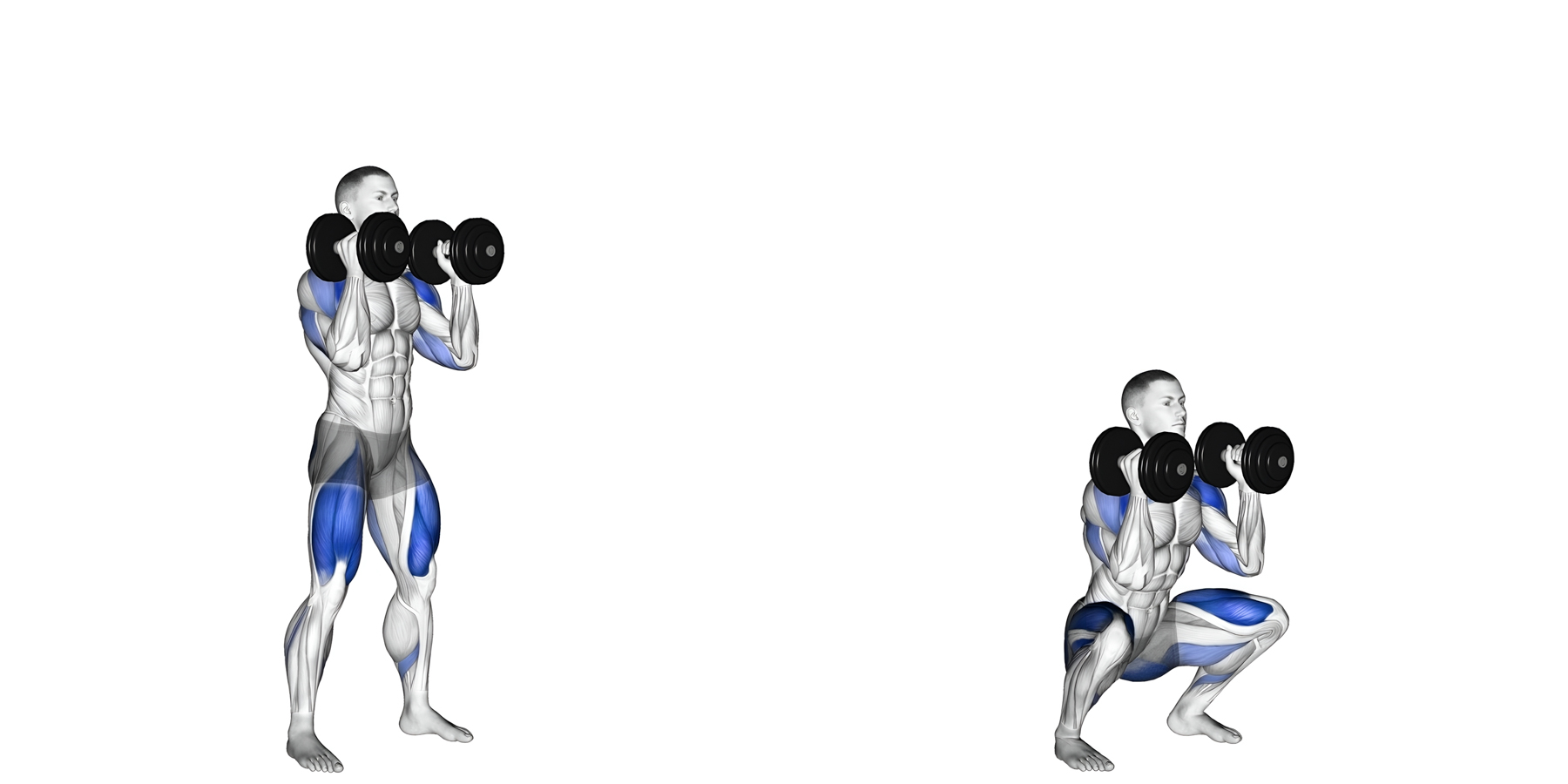 one arm dumbbell squat
