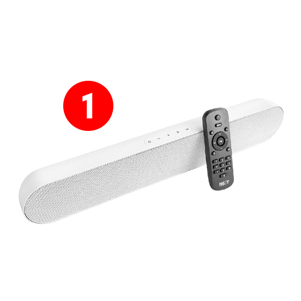 Kolumny przenośne NEXT Audiocom Modus2 Bluetooth, FM Radio White Kolumny przenośne