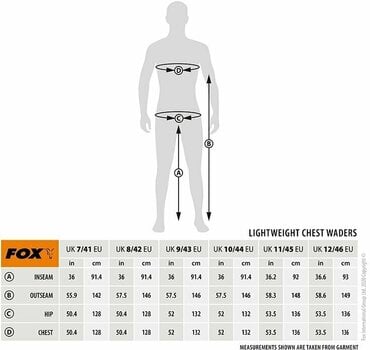 Rybářské brodící kalhoty / Prsačky Fox Lightweight Waders Brown 46 - 8