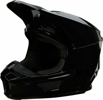 Helm FOX V1 Plaic Helmet Black M Helm - 2
