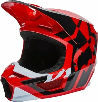 Helm FOX Youth V1 Lux Helmet Fluo Red YM Helm - 2