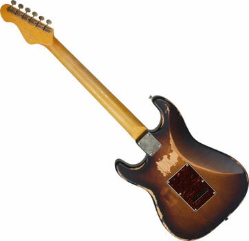Electric guitar Vintage V6HMRSB Distressed Sunburst - 2