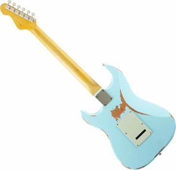 Elektromos gitár Vintage V6MRLB Distressed Laguna Blue - 2