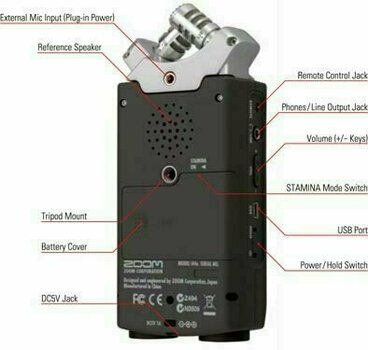 Grabadora digital portátil Zoom H4N SP - 3