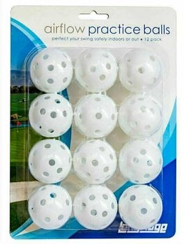 Golfball Longridge White Airflow Balls 12 Pack White - 2