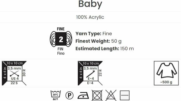 Fil à tricoter Yarn Art Baby 583 Navy - 6