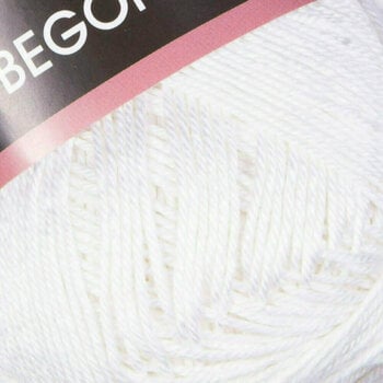 Strickgarn Yarn Art Begonia 003 White Strickgarn - 2