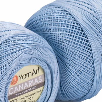 Плетене на една кука прежда Yarn Art Canarias 4917 Baby Blue - 2