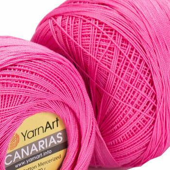Плетене на една кука прежда Yarn Art Canarias 5001 Fuchsia - 2