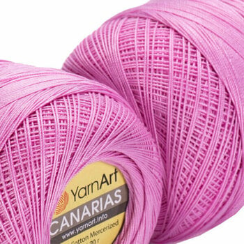 Плетене на една кука прежда Yarn Art Canarias 6319 Pink - 2