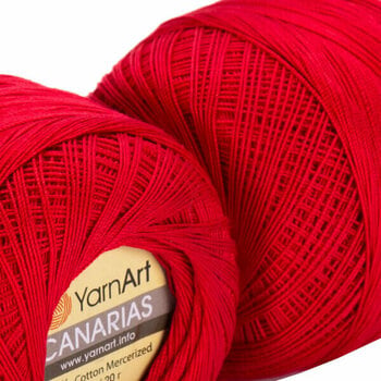 Плетене на една кука прежда Yarn Art Canarias 6328 Red - 2