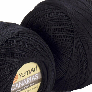 Crochet Yarn Yarn Art Canarias 9999 Black - 2