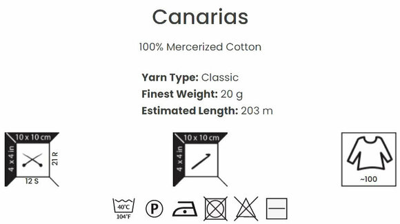 Przędza szydełkowa Yarn Art Canarias 9999 Black - 4