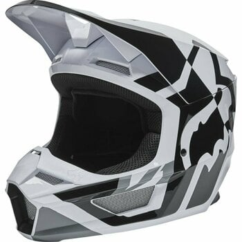 Helm FOX Youth V1 Lux Helmet Black/White YL Helm - 5