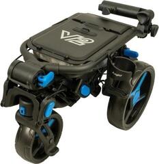 Manuální golfové vozíky Axglo Tri-360 V2 3-Wheel SET Black/Blue Manuální golfové vozíky - 1