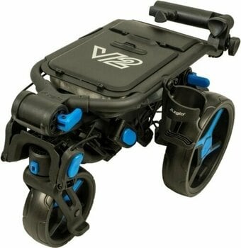 Manuální golfové vozíky Axglo Tri-360 V2 3-Wheel SET Black/Blue Manuální golfové vozíky - 2
