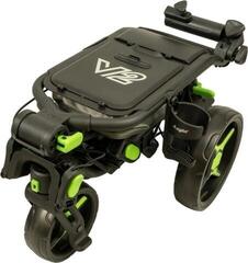 Manuální golfové vozíky Axglo Tri-360 V2 3-Wheel SET Black/Green Manuální golfové vozíky - 1