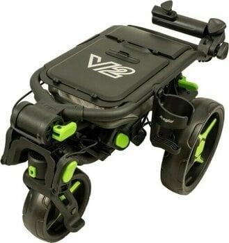 Manuální golfové vozíky Axglo Tri-360 V2 3-Wheel SET Black/Green Manuální golfové vozíky - 2