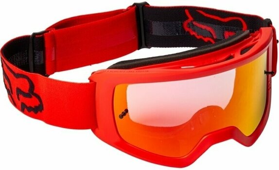 Motorcycle Glasses FOX Main Stray Mirrored Fluo Red Motorcycle Glasses - 2