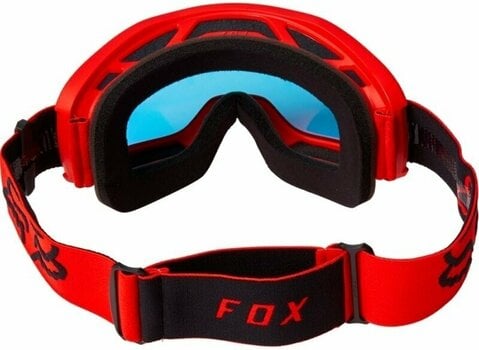 Lunettes de moto FOX Main Stray Mirrored Fluo Red Lunettes de moto - 3