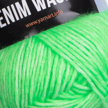 Knitting Yarn Yarn Art Denim Washed 912 Neon Green Knitting Yarn - 2
