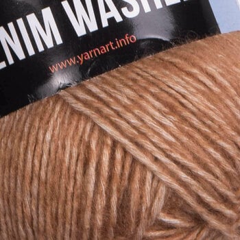 Knitting Yarn Yarn Art Denim Washed 926 Milky Brown Knitting Yarn - 2