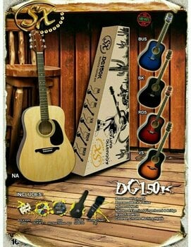 Akusztikus gitár szett SX DG 150 K VS - 4