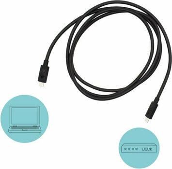 USB кабел I-tec Thunderbolt cable Черeн 150 cm USB кабел - 3
