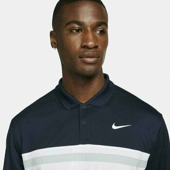 Chemise polo Nike Dri-Fit Victory Obsidian/Light Grey/White S - 3