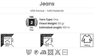 Pletilna preja Yarn Art Jeans 28 Anthracite Pletilna preja - 5