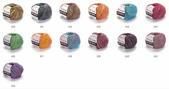 Fios para tricotar Yarn Art Jeans Tropical 616 Multi - 3
