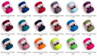 Touw Yarn Art Macrame Cord 5 mm 5 mm 85 m 786 Touw - 3