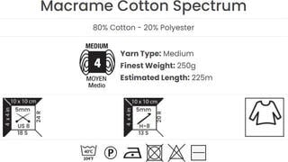 Șnur  Yarn Art Macrame Cotton Spectrum 225 m 1302 Brown Pink Șnur  - 3