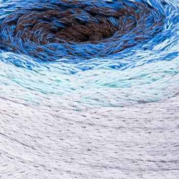 Cable Yarn Art Macrame Cotton Spectrum 1304 Grey Blue Cable - 2