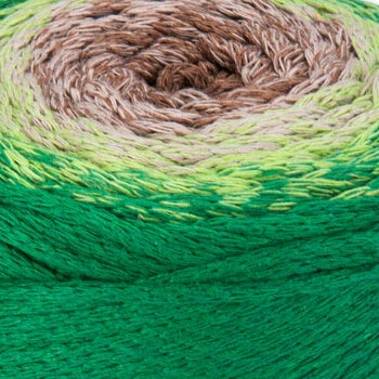 Cord Yarn Art Macrame Cotton Spectrum 1322 Brown Green - 2