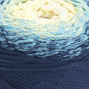 юта Yarn Art Macrame Cotton Spectrum 1328 Blue Yellow юта - 2