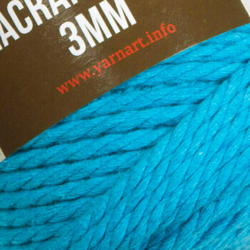Cord Yarn Art Macrame Rope 3 mm 3 mm 763 Blue - 2