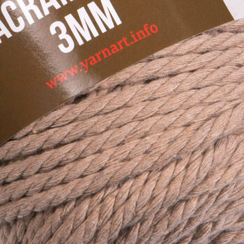 Snor Yarn Art Macrame Rope 3 mm 3 mm 63 m 768 Milky Brown Snor - 2