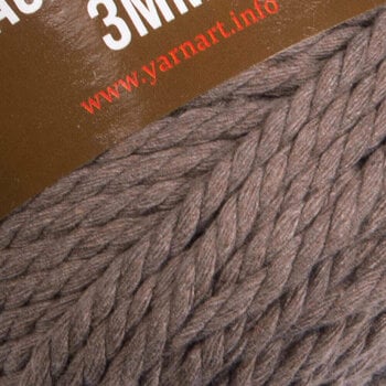 Cordon Yarn Art Macrame Rope 3 mm 3 mm 788 Taupe - 2