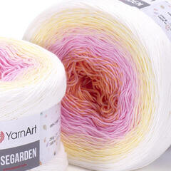 Fios para tricotar Yarn Art Rose Garden 302 White Pink Fios para tricotar - 1