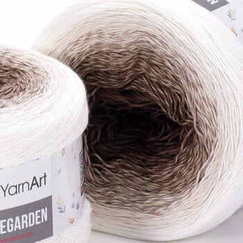 Fios para tricotar Yarn Art Rose Garden 308 Brown White - 2