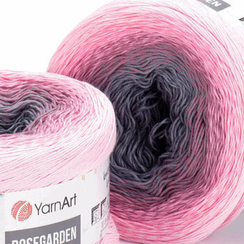 Strickgarn Yarn Art Rose Garden 313 Pink Grey - 2