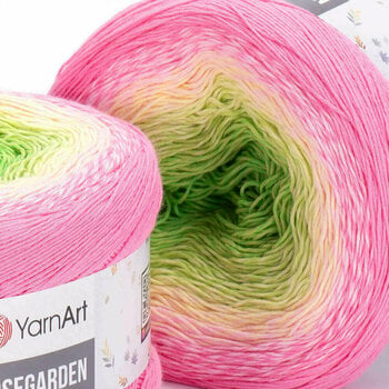 Плетива прежда Yarn Art Rose Garden 314 Pink Green - 2