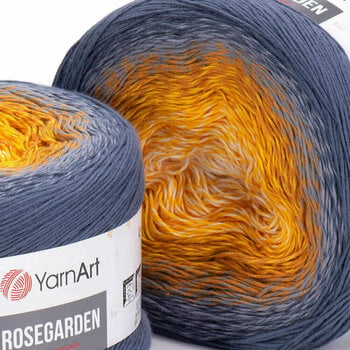 Fil à tricoter Yarn Art Rose Garden 326 Orange Grey - 2