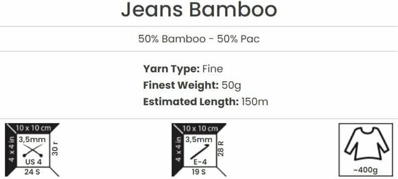 Pređa za pletenje Yarn Art Jeans Bamboo 109 Light Pink Pređa za pletenje - 5