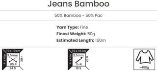 Strickgarn Yarn Art Jeans Bamboo 115 Lilac Strickgarn - 4