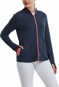 Pulover s kapuco/Pulover Footjoy Full-Zip Lightweight Navy/Bright Coral S - 3